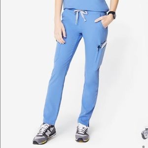 GUC Figs Yola skinny scrub pants, ceil blue, SP